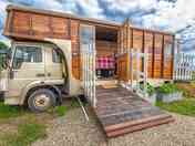 Renovated wooden horse box