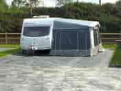 Caravan with awning on hardstanding plot (added by manager 09 Aug 2020)