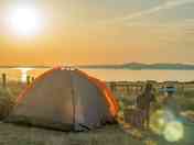 Sunset over St. Brides Bay from the camping field (added by manager 29 Mar 2023)