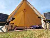 Bell tent entrance