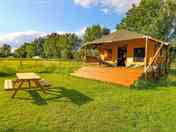 Exterior of the safari lodge