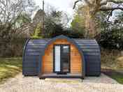 Exterior of camping pod
