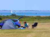 Sea view from all pitches