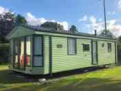 Static caravan exterior