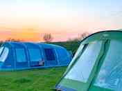 Campsite at sunset