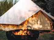 Campfire next to the bell tent (added by manager 25 Jan 2023)