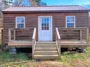 Decking outside Arrow Head Cabin