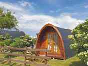Small wooden cabins