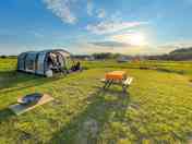 Visitor image of their tent in the pitch field