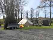 Spacious non electric hook-up pitches
