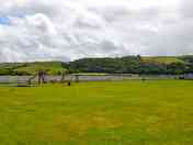 Children's park and grass pitches with electric hook-ups