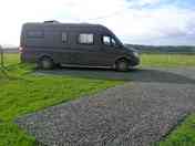 Large campervan hardstanding