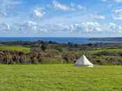 Sunset bell tent