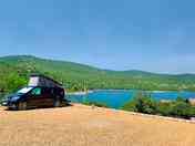 Pitches with lake view