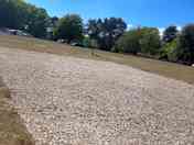 Hardstanding pitch with electric