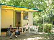 View of the static caravan M
