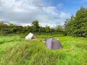 Two tents at the group pitch