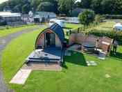 Decking and hot tub outside the pod (added by manager 02 Aug 2023)