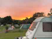 Sunset over Watermouth Valley.