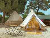 Bell tent with outdoor seating (added by manager 28 Dec 2023)