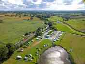 Camping areas shown