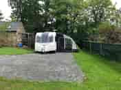 Space for caravan and awning with parking in front (added by manager 27 Jul 2022)