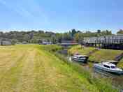 Pitches overlooking the moorings