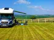 Motorhome and touring area