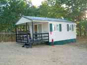 Static caravan exterior