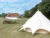Where the bell tent is sited