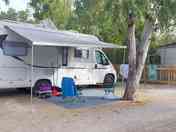 Motorhome pitch with space for an awning (added by manager 07 Oct 2022)