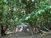 Outside the yurt