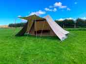 All pitched up, 4 person bell tent (added by manager 22 Jan 2024)