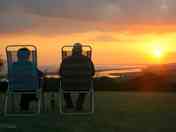 Sunset from Standard pitch with a view.
