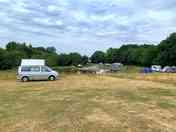 View from our pitch down to the lake.