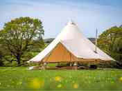 The tent sides can be raised