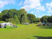 Spacious grass pitches