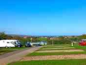 Hardstanding touring pitches with sea views