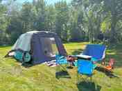 Tree-sheltered camping pitch (added by manager 11 Jan 2024)