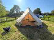 Bell tent exterior (added by manager 24 May 2023)