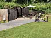 Patio pitch - hard standing with electric.