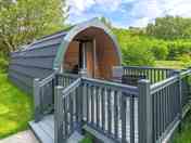 Peaceful setting with seating on the decking
