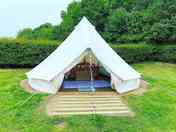 Bell tent exterior