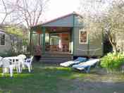 Exterior with decking and seating area
