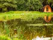 Camping pod on the lake