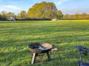 Visitor image of their firepit in the camping field.