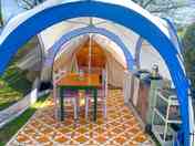 Bell tent exterior