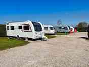 Hardstanding pitches on site