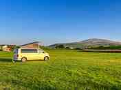 Grass pitches with views