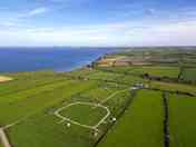 Shortlands Farm Campsite with sea views, only a short walk to the beach at Druidston Haven.